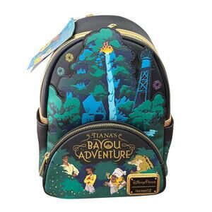 Loungefly Disney Parks Tiana’s Bayou Adventure mini backpack NWT